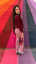 Load image into Gallery viewer, Pink and Red Stripe Bell Bottom Pants
