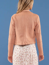 Load image into Gallery viewer, Faux Suede Jacket in Light Sienna
