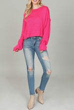 Load image into Gallery viewer, Love Me Sweater in Fuchsia
