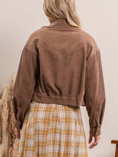 Load image into Gallery viewer, Corduroy Moto Jacket in Cocoa
