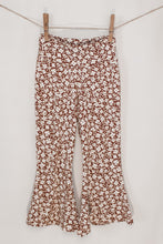 Load image into Gallery viewer, Flower Garden Bell Bottoms in Rust Ditsy Floral
