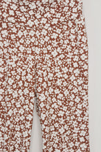 Load image into Gallery viewer, Flower Garden Bell Bottoms in Rust Ditsy Floral
