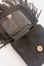 Load image into Gallery viewer, Boho Mini Fringe Shoulder Bag in Black
