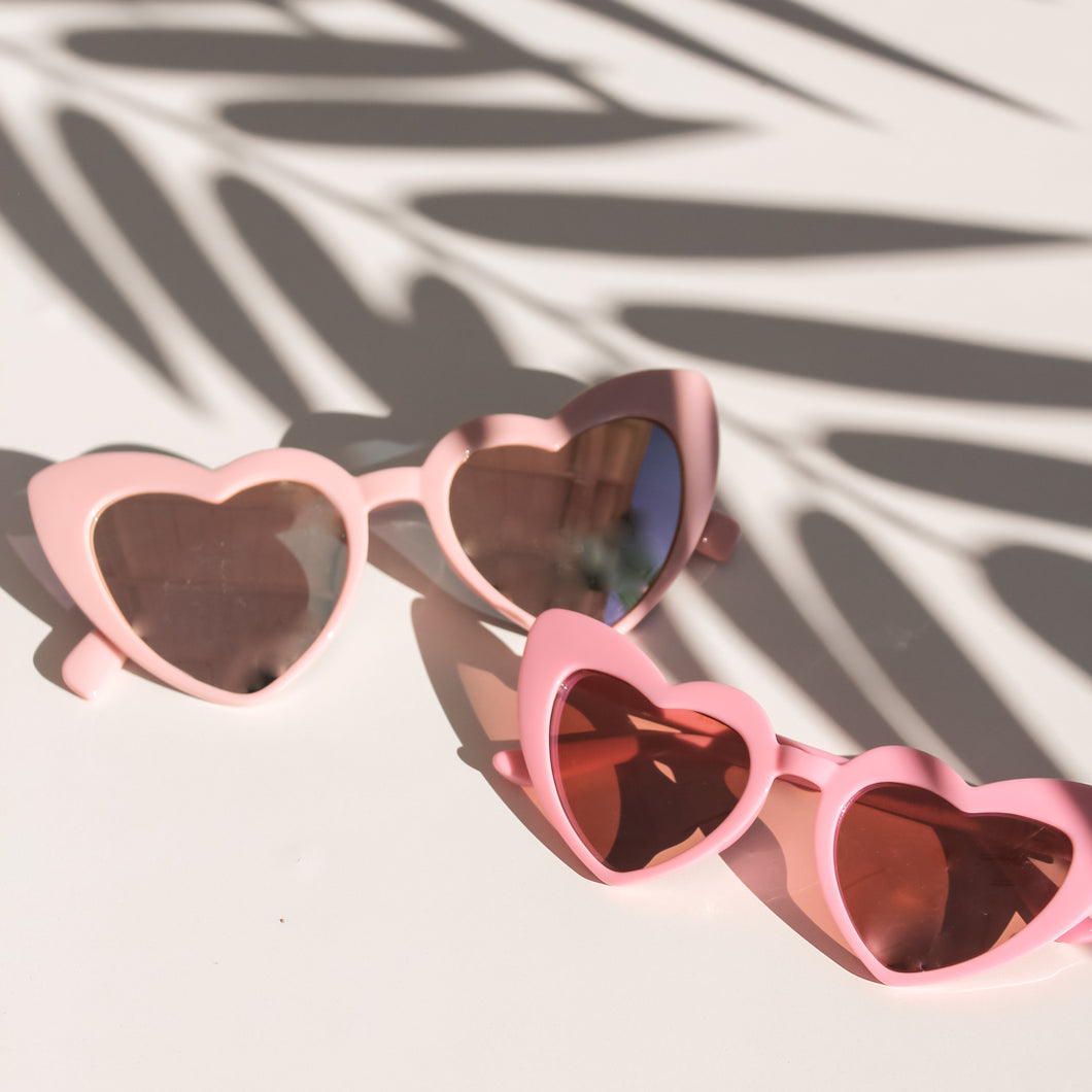 I Heart You Sunnies in Pink Mirror