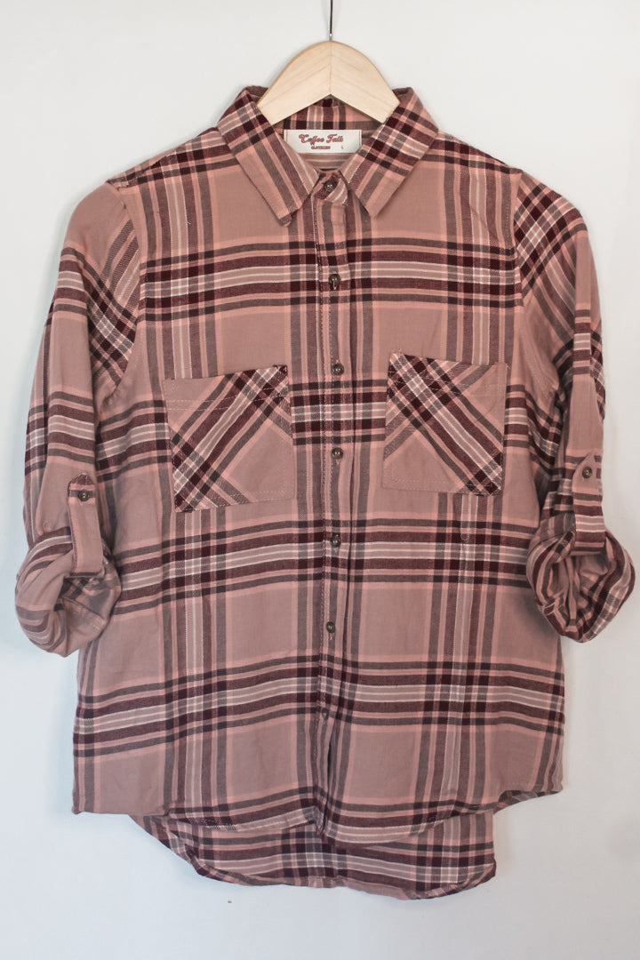 Plaid Flannel in Mauve