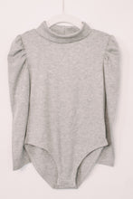 Load image into Gallery viewer, Jade Puff Sleeve Bodysuit in Gray
