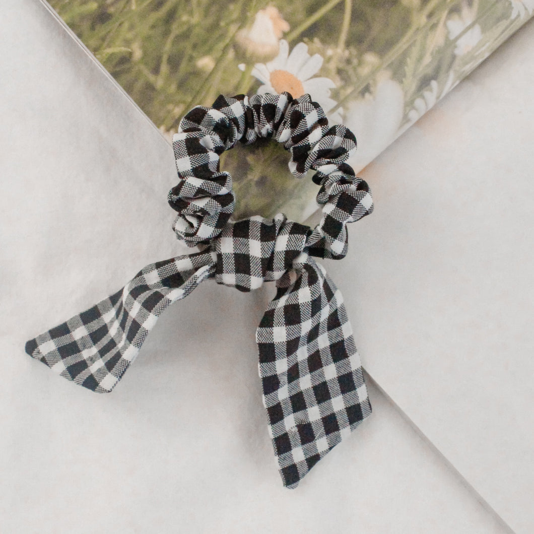 Mini Gingham Bow Hair Tie