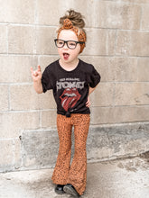 Load image into Gallery viewer, Roxy Bell Bottoms in Rust Brown and Black Polka Dots
