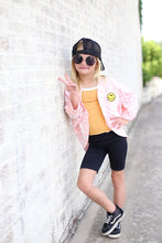 Load image into Gallery viewer, Happy Face Cardigan in Pink Checkerboard
