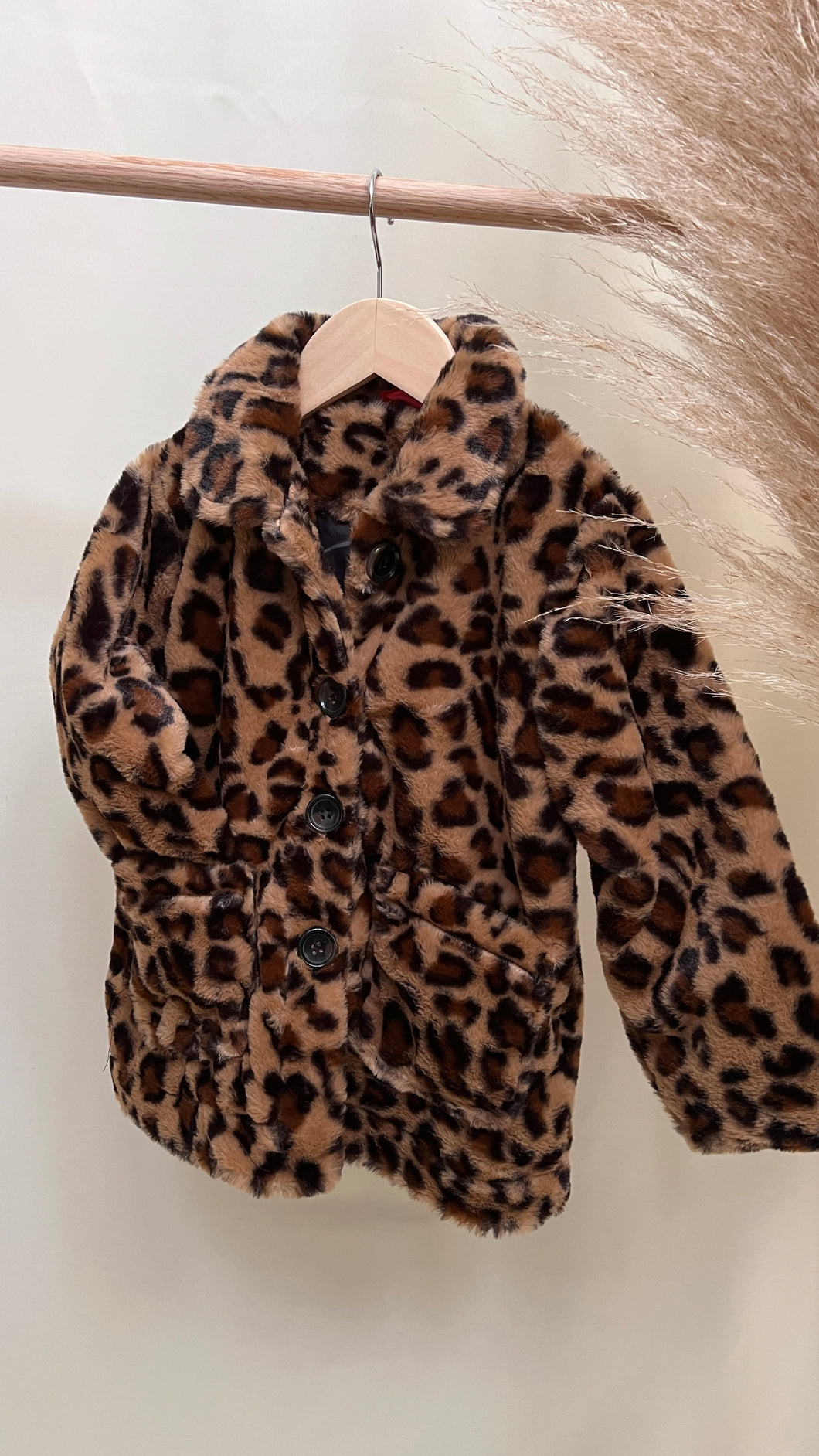 Farrah Faux Fur in Leopard Print