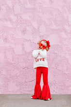 Load image into Gallery viewer, Kamryn Bell Bottoms in Solid Red
