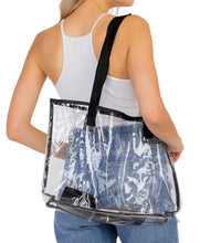 Load image into Gallery viewer, Game Day Tote Bag in Clear Plastic
