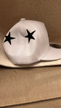 Load image into Gallery viewer, Star Snapback Hat in White
